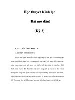 Học thuyết Kinh lạc (Bài mở đầu) (Kỳ 2) pptx