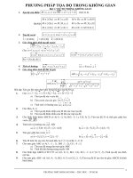 HÌNH GIẢI TÍCH TRONG KHÔNG GIAN ( ĐẦY ĐỦ)