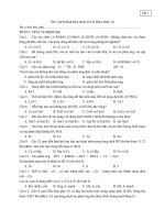 ôn học kỳ II hóa học 10