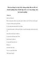 Thủ tục đăng ký cấp Giấy chứng nhận đầu tư đối với doanh nghiệp được thành lập trên cơ sở sáp nhập, mua lại doanh nghiệp ppt