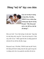 Dùng “mỹ từ” dạy con cháu pps