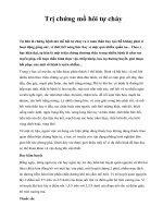 Trị chứng mồ hôi tự chảy potx