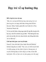 Dạy trẻ về sự hưởng thụ pot