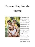 Dạy con bằng tình yêu thương pot