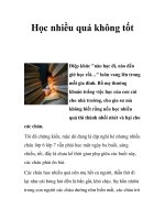 Học nhiều quá không tốt ppsx