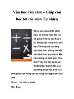 Vừa học vừa chơi – Giúp con học tốt các môn Tự nhiên pps