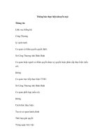 Thông báo thực hiện khuyến mại Thông tin Lĩnh vực thống kê: Công Thương lý potx