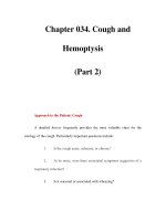 Chapter 034. Cough and Hemoptysis (Part 2) ppsx