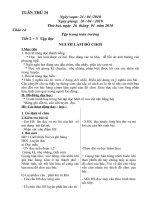 Giáo án lớp 2 tuần 34(đủ), phông chuẩn