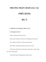 PHƯƠNG PHÁP CHÂM LOA TAI (NHĨ CHÂM) (Kỳ 7) pptx