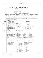 Giáo án bài 11-12 Lớp 6