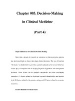 Chapter 003. Decision-Making in Clinical Medicine (Part 4) doc