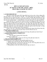 Kỹ năng sử dụng lược đồ, biểu đồ, bảng số liệu