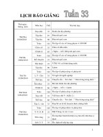 Lớp  2 CKT tuần 33( 3 cột )