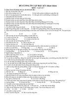 đề cương ôn tập vật lý 7 HKI