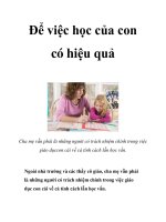 Để việc học của con có hiệu quả pot