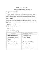 Giáo án Tiếng Việt 3 - CHÍNH TẢ : ( nghe - viết ) HŨ BẠC CỦA NGỜI CHA ( Tiết PPCT: 2 9) doc