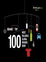 Top 100 Most Valuable Global Brands ranking in 2009