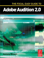 the focal easy guide to adobe audition 2.0 for new users and professionals