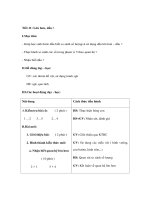 Giáo án toán lớp 1 - Lớn hơn, dấu pot