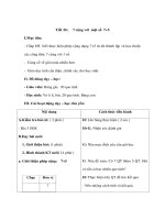 Tiết 26: 7 cộng với một số 7+5 pdf