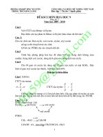 ĐỀ THI KSCL H.HỌC 9 (KỲ 2 NĂM HỌC 2009-2010)