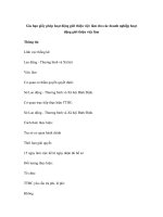 Gia hạn giấy phép hoạt động giới thiệu việc làm cho các doanh nghiệp hoạt động giới thiệu việc làm potx