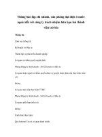 Thông báo lập chi nhánh, văn phòng đại diện ở nước ngoài đối với công ty trách nhiệm hữu hạn hai thành viên trở lên ppt