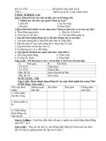 ĐỀ KIỂM TRA LS6,HỌC KÌ II.NH 2009-2010