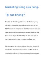 Marketing trong cửa hàngTại sao không? pps