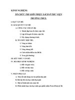 Sáng kiến kinh nghjiệm: Tổ chức thi giới thiệu sách