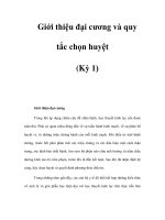 Giới thiệu đại cương và quy tắc chọn huyệt (Kỳ 1) docx