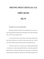 PHƯƠNG PHÁP CHÂM LOA TAI (NHĨ CHÂM) (Kỳ 9) pps
