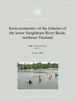 Socio-economics of the fisheries of the lower Songkhram River Basin, northeast Thailand pptx