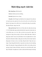 Bệnh động mạch vành tim potx