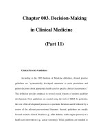 Chapter 003. Decision-Making in Clinical Medicine (Part 11) docx