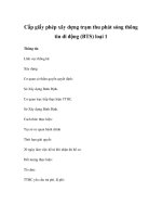 Cấp giấy phép xây dựng trạm thu phát sóng thông tin di động (BTS) loại 1 pot