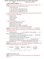 KIEM TRA CN 9 HOC KI II (2 DE + DAP AN)