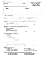 de thi HK2 nam hoc 2009 - 2010 (Khoi 8)