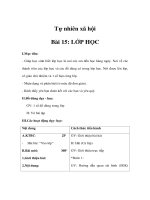 Tự nhiên xã hội lớp 1 - LỚP HỌC ppsx