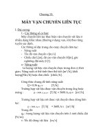 bài giảng môn học máy nâng chuyển, chương 15 pps