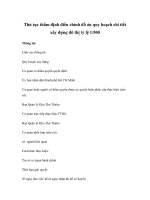 Thủ tục thẩm định điều chỉnh đồ án quy hoạch chi tiết xây dựng đô thị tỷ lệ 1/500 docx