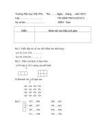 ĐỀ THI VÀ ĐÁP ÁN MÔN TOÁN KII - LỚP 2 ( 09 - 10 )