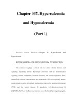 Chapter 047. Hypercalcemia and Hypocalcemia (Part 1) docx