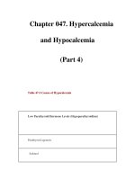 Chapter 047. Hypercalcemia and Hypocalcemia (Part 4) potx