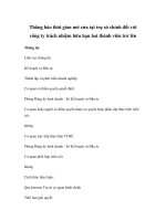 Thông báo thời gian mở cửa tại trụ sở chính đối với công ty trách nhiệm hữu hạn hai thành viên trở lên potx