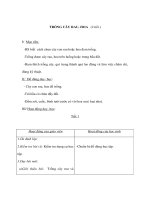 Kỹ thuật lớp 4 - TRỒNG CÂY RAU, HOA (2 tiết ) potx