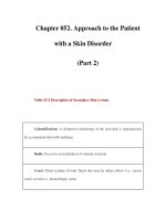 Chapter 052. Approach to the Patient with a Skin Disorder (Part 2) potx