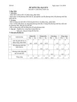 Kt 1 tiết ĐS 8- Bất phương trình