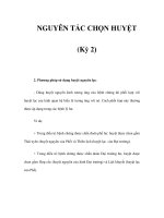 NGUYÊN TẮC CHỌN HUYỆT (Kỳ 2) pptx